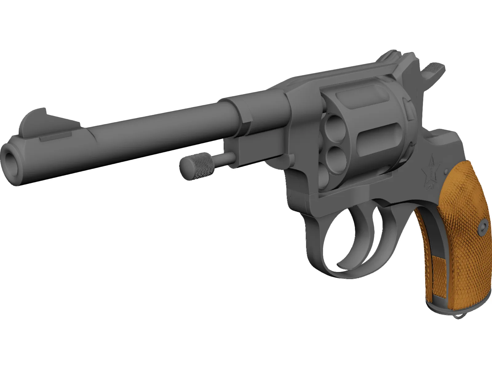 Nagant M1895 3D Model