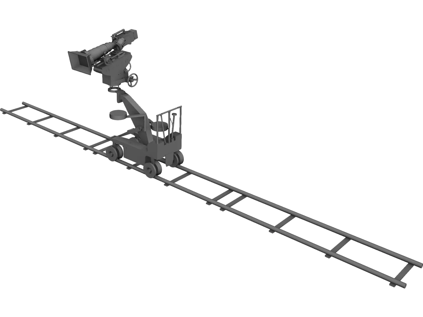 Camera on Dolly 3D Model