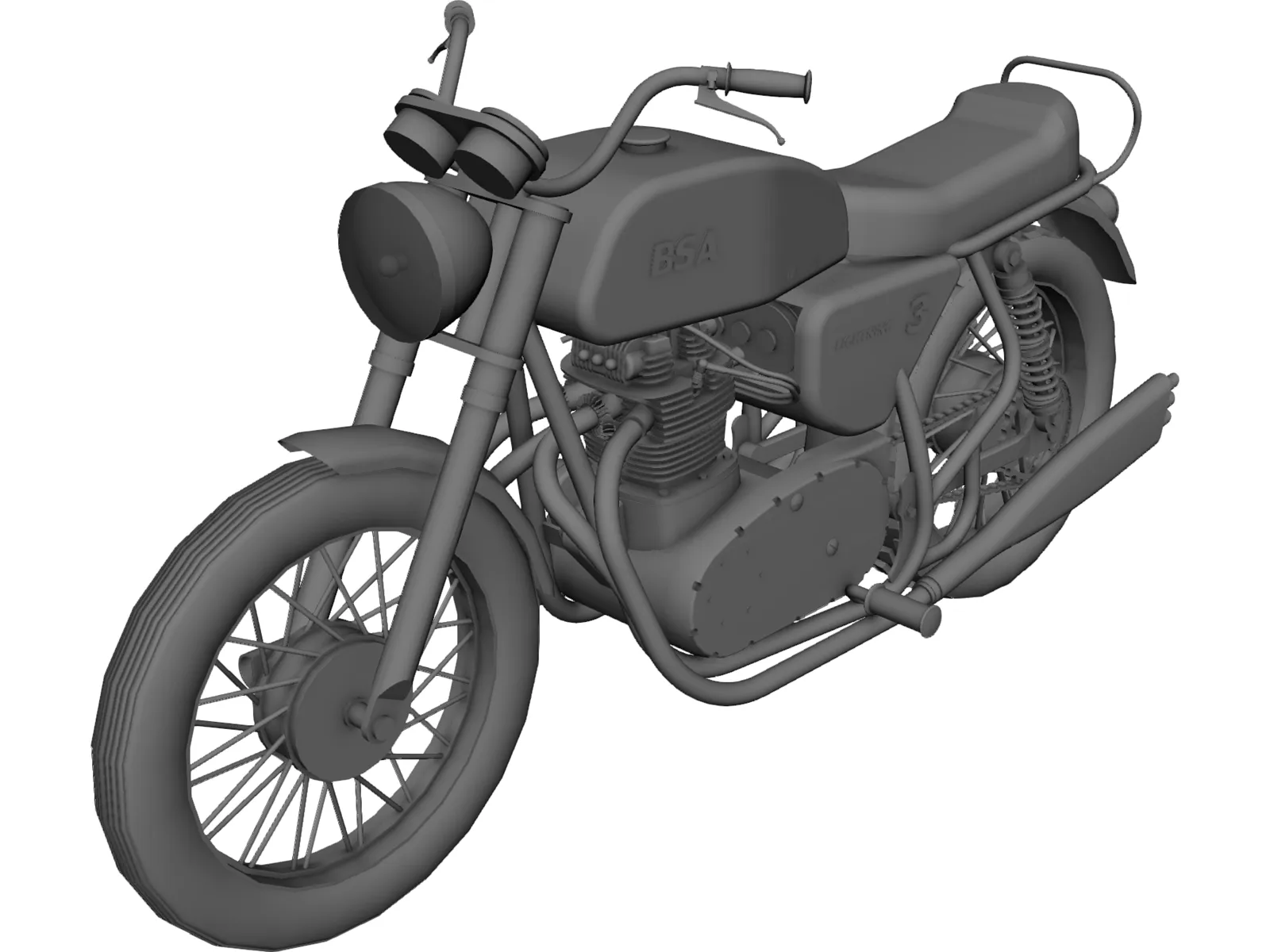 BSA Lightning 3D Model