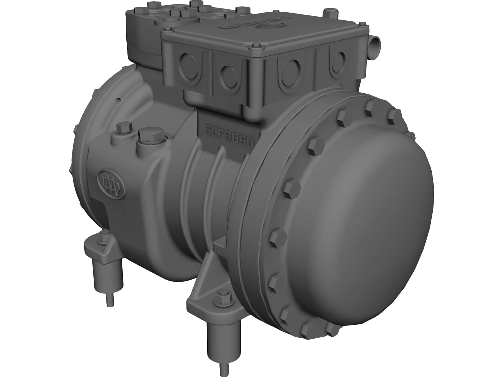 Dorin SE053 Compressor 3D Model