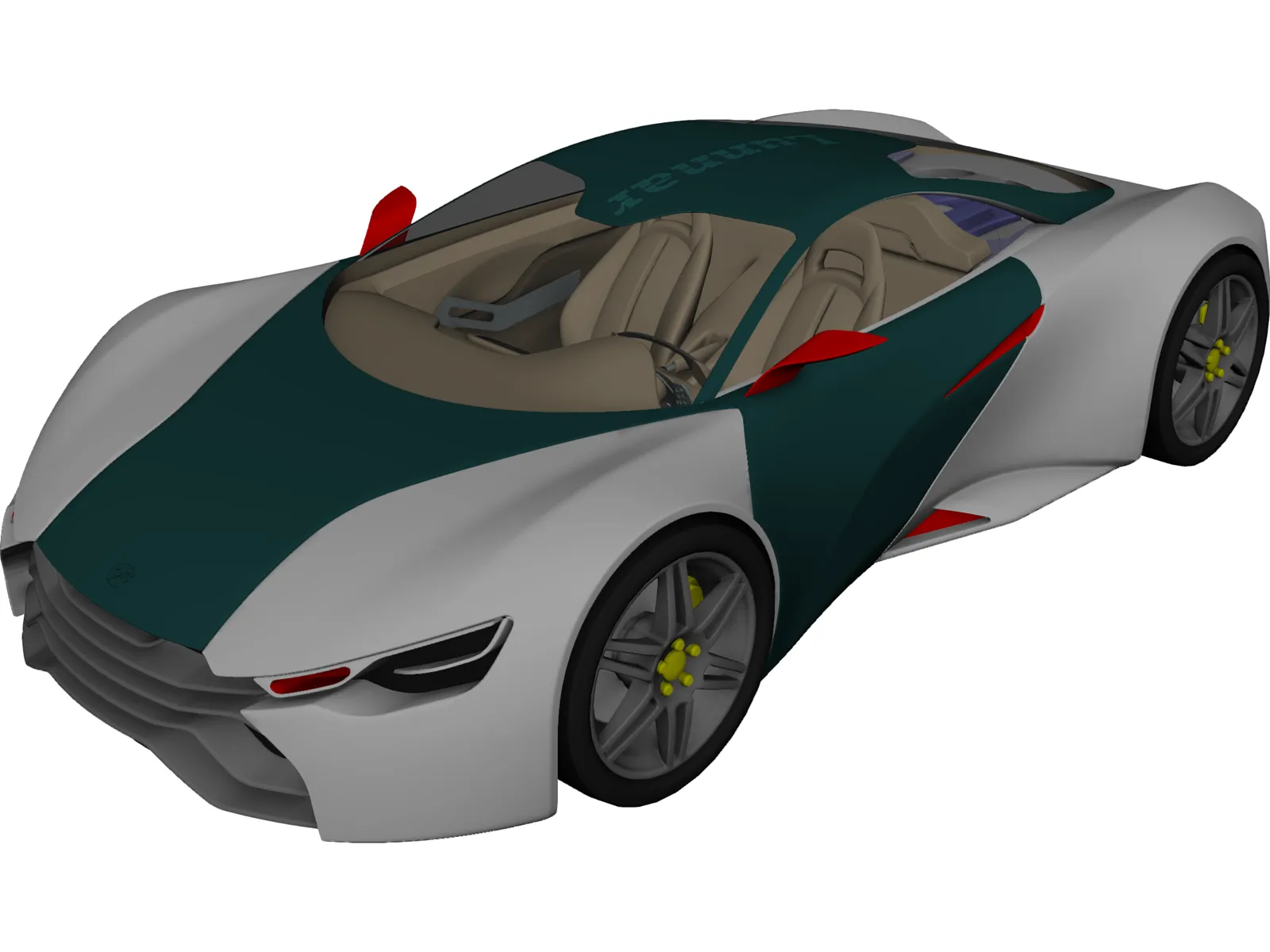 Sport Car Concept 3D Model