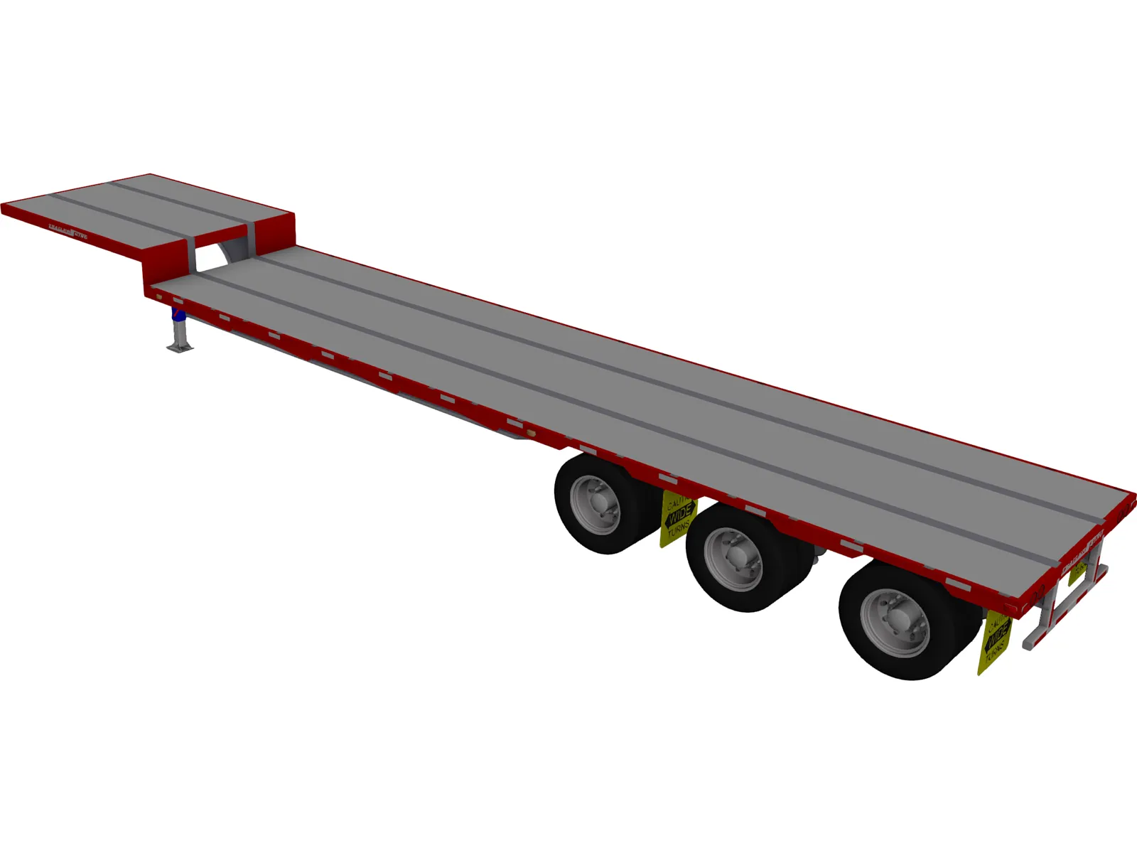 Dropdeck Trailer 3D Model