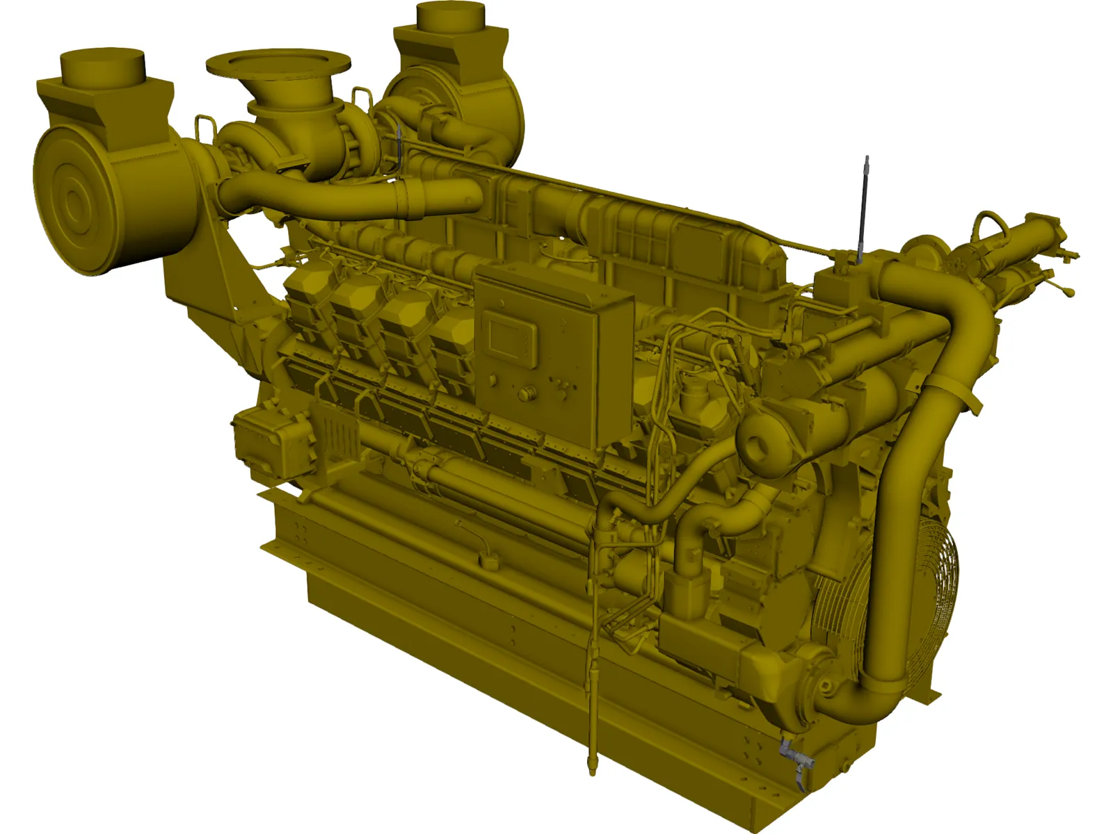 Caterpillar C35 Engine CAD Model - 3DCADBrowser