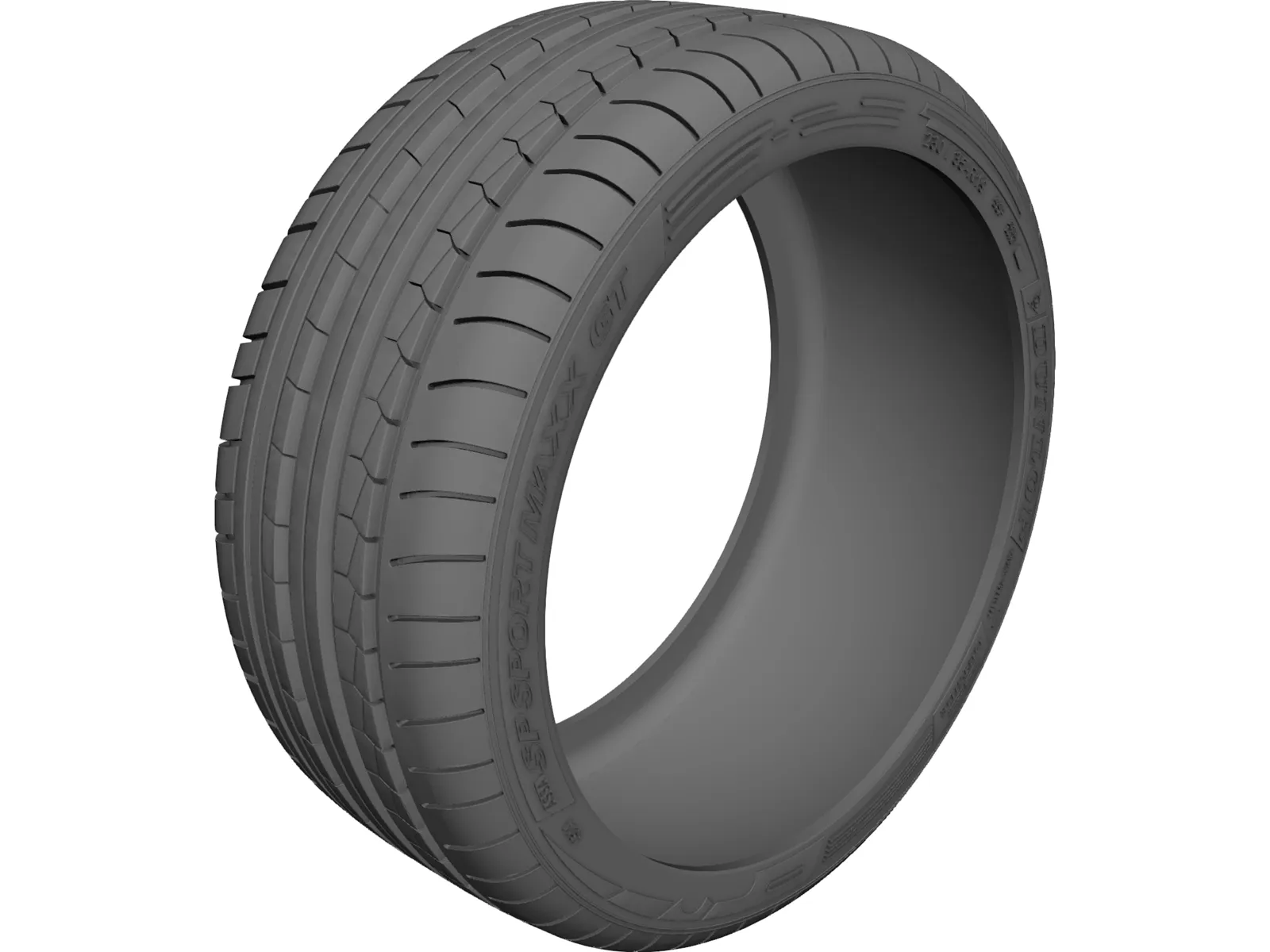 Dunlop Sport Maxx GT Tire 3D Model