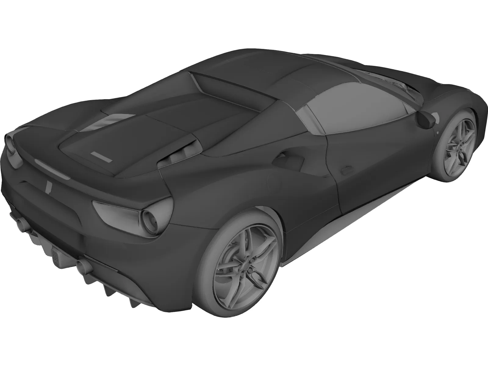 Ferrari 488 GTB Spider (2016) 3D Model