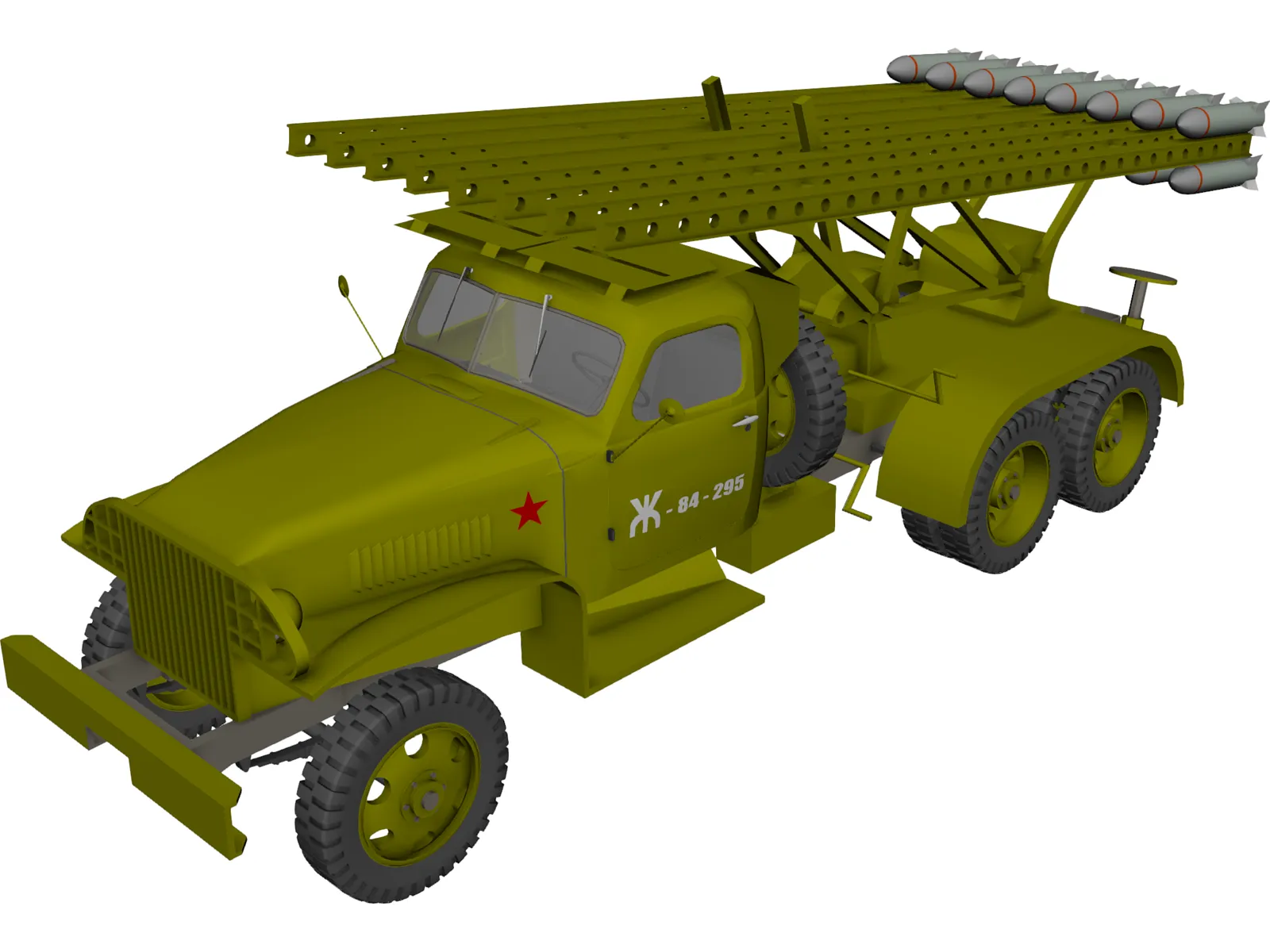 MLRS BM13 Katusha 3D Model