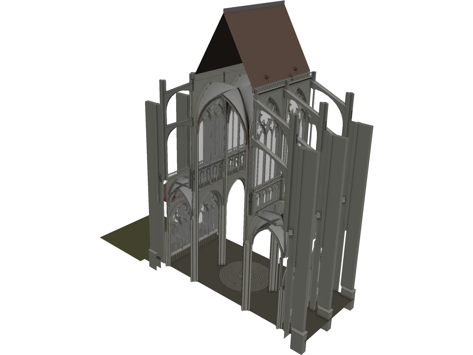 Notre Dame Reims 3D Model