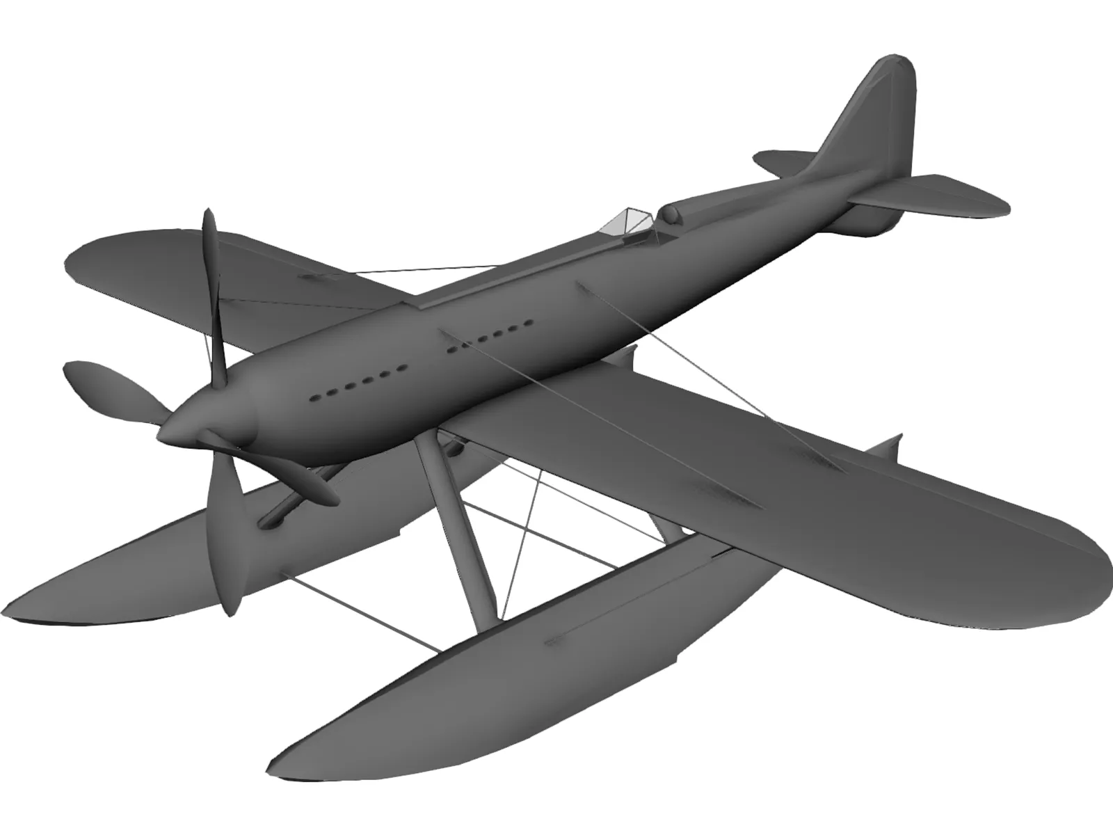 Macchi MC72 3D Model