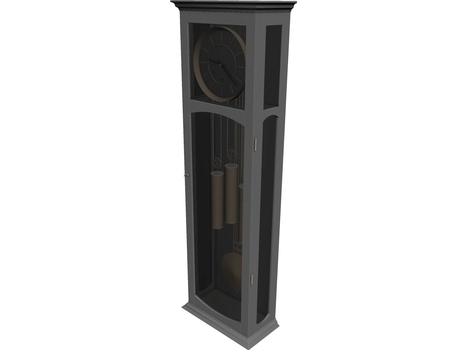 Long Case Clock 3D Model