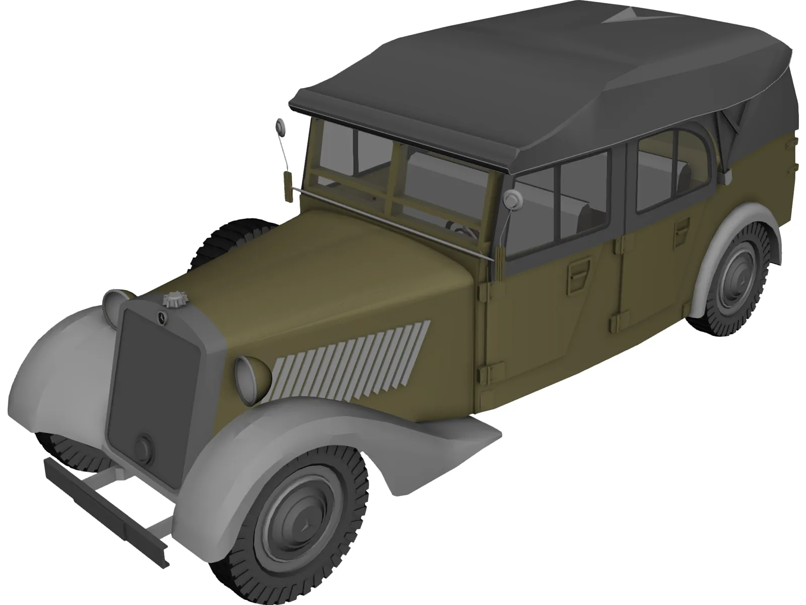 Mercedes-Benz 170 VK Kubelsitzwagen (1938) 3D Model