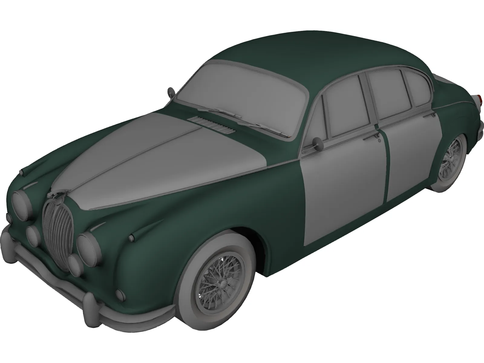 Jaguar MKII (1962) 3D Model