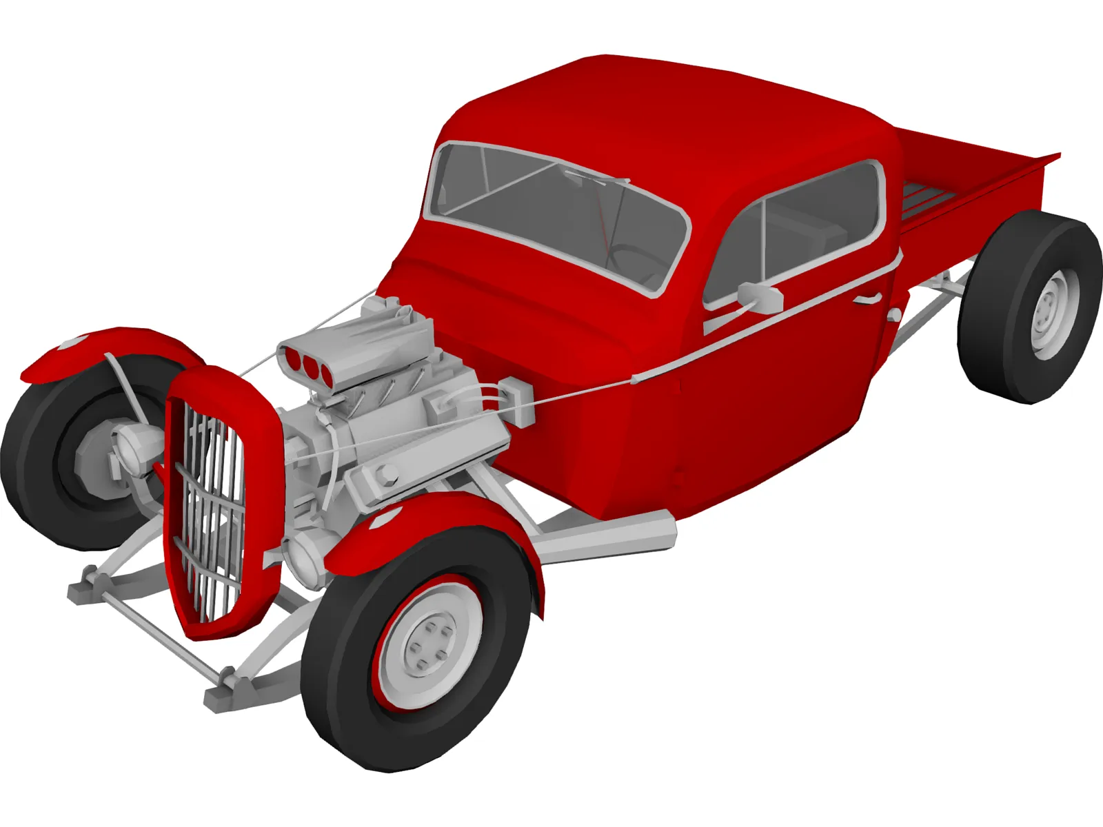 Hot Rod 3D Model