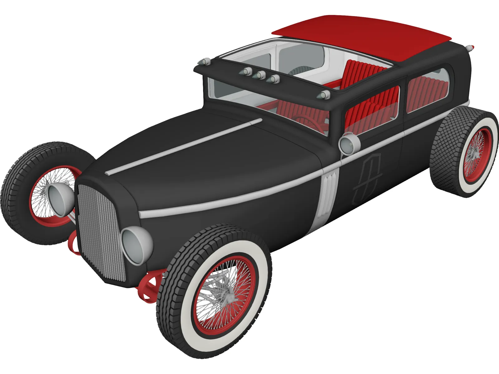 Hot Rod 3D Model