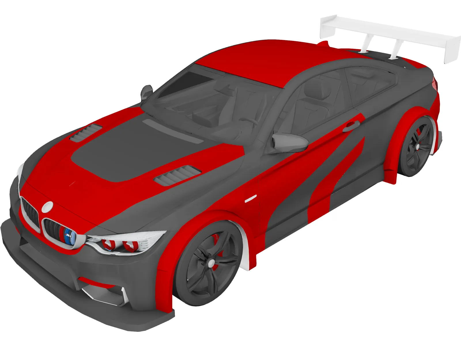 BMW M4 Coupe GTR (2015) 3D Model