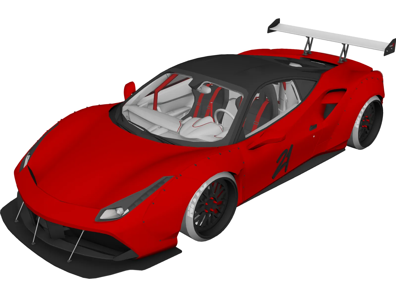 Ferrari 488 GTB R (2016) 3D Model