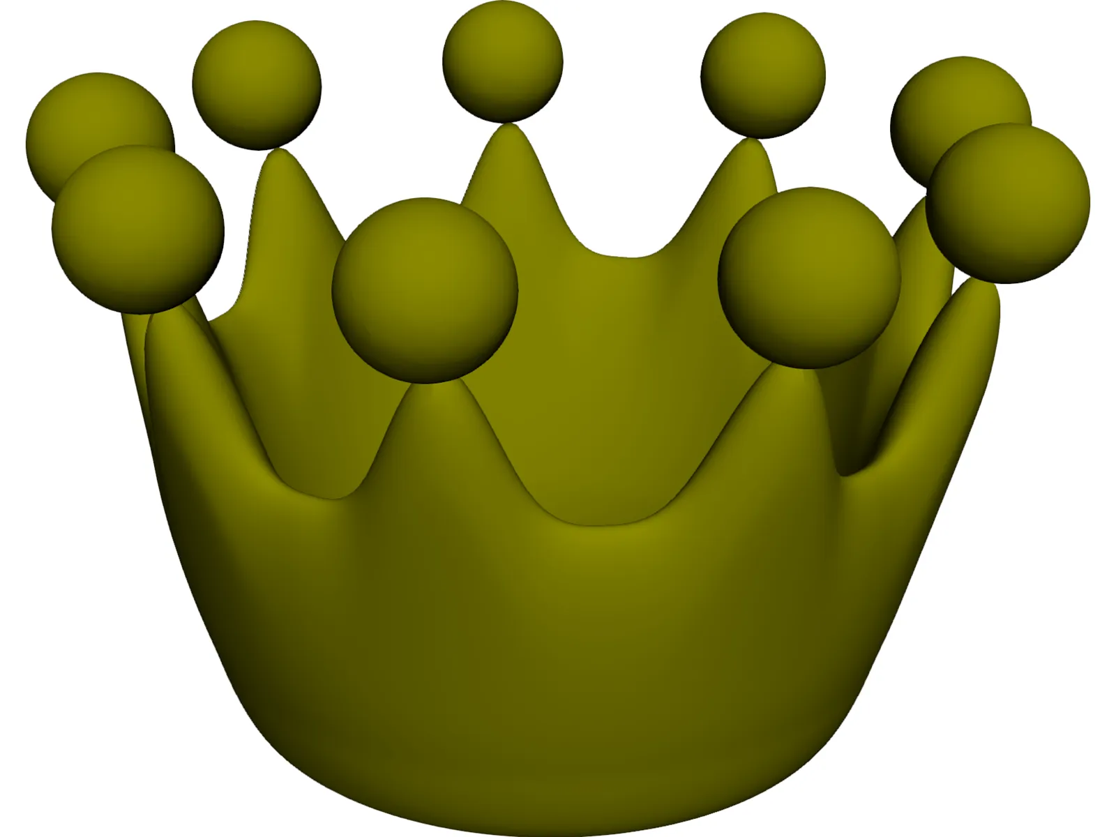 Cartoon Crown 3D Model