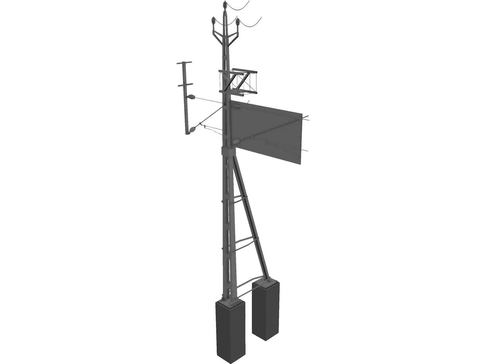 Powerpoles 3D Model