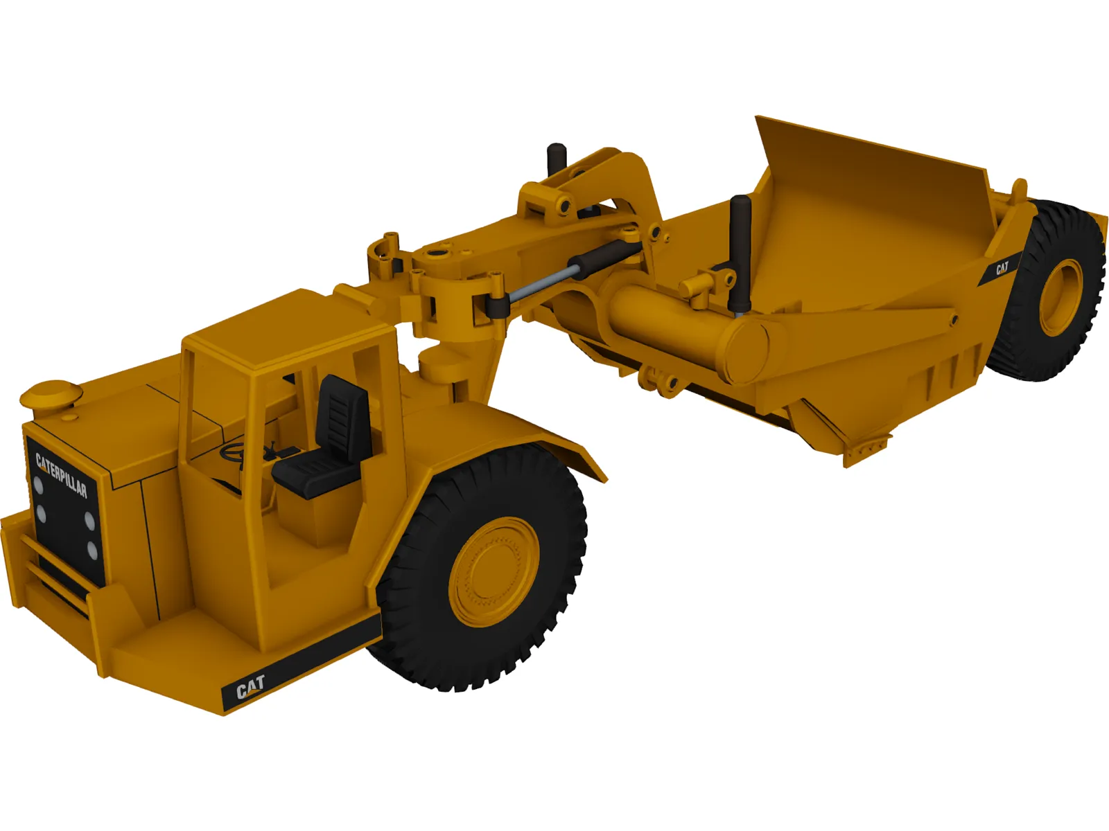 Caterpillar Grader 3D Model