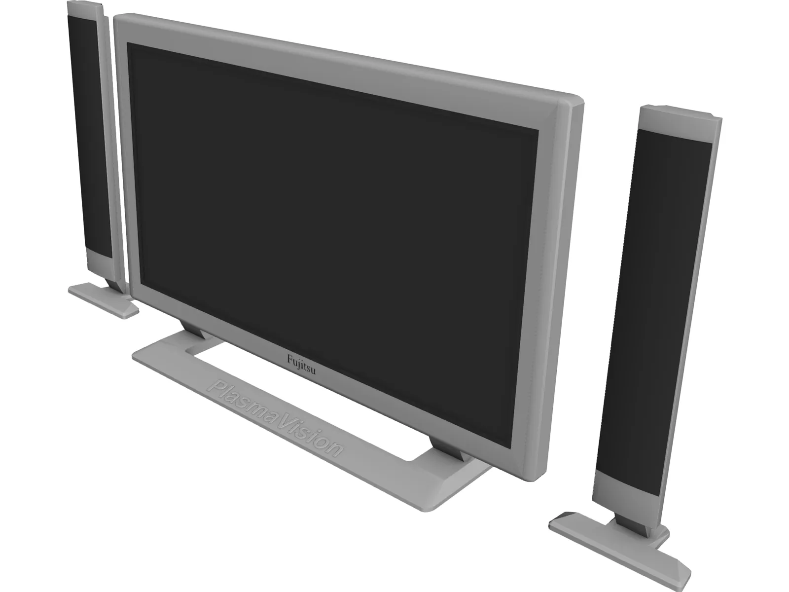 Fujitsu PlasmaVision TV 3D Model