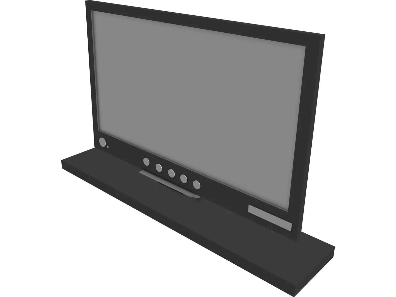 Sony Flat Screen Monitor 3D Model