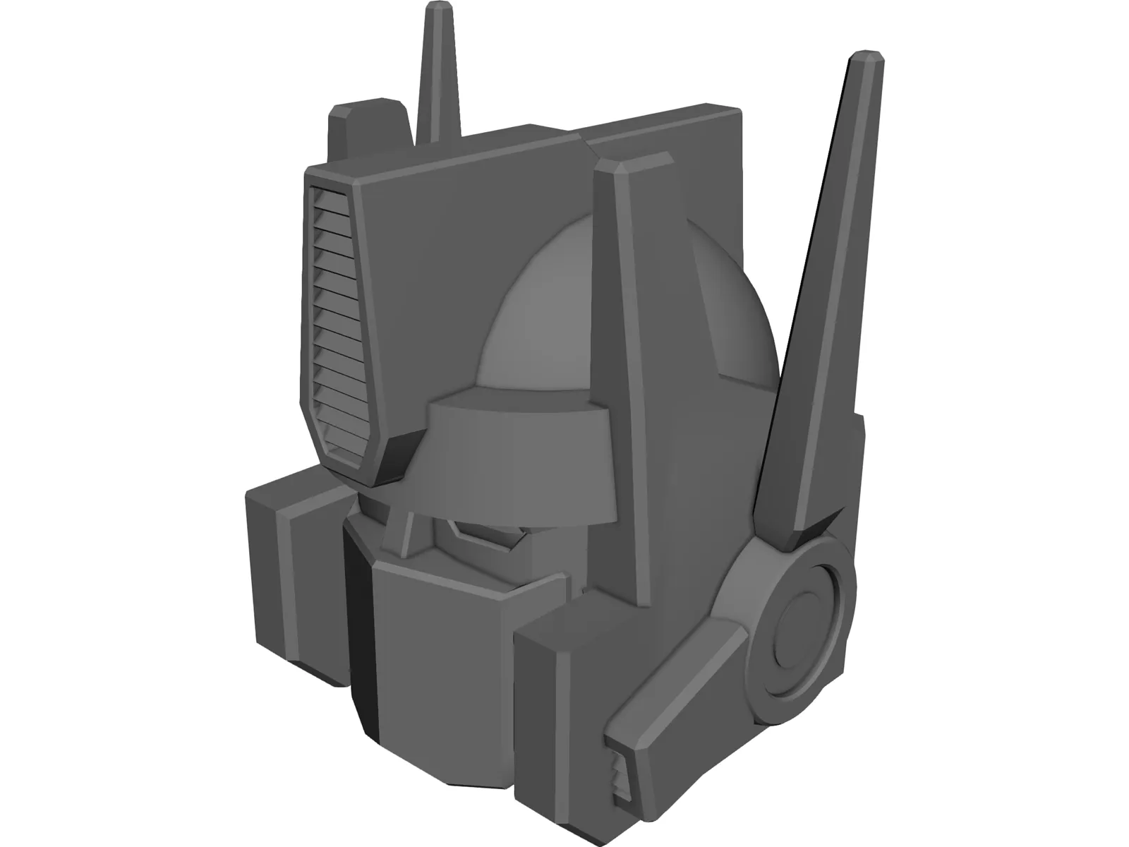 Transformers Optimus Prime Head 3D Model