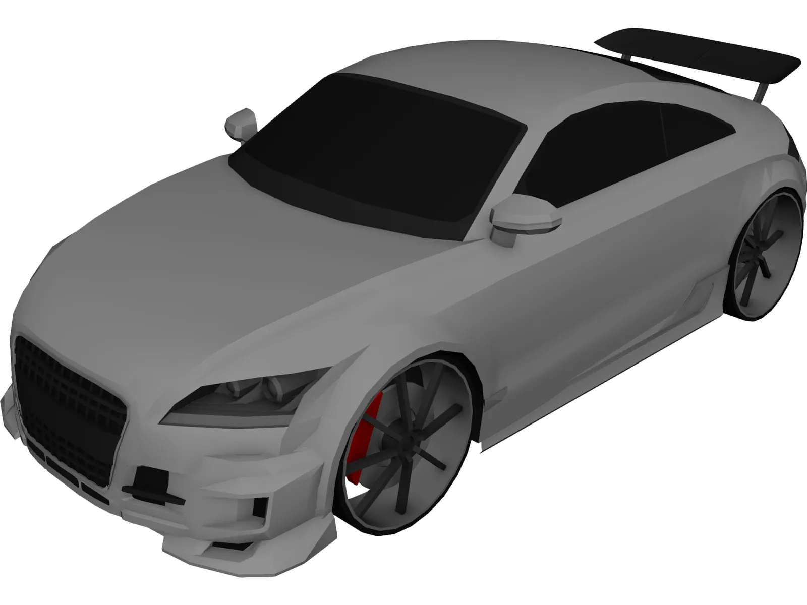 Audi TT Quattro [Tuned] 3D Model