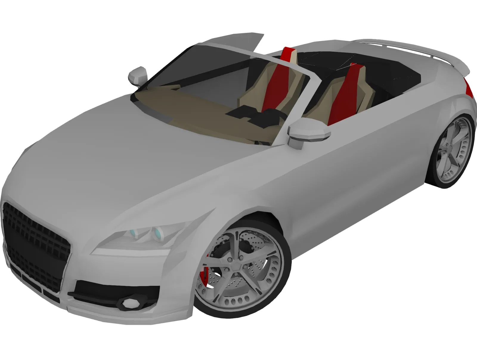 Audi TT Cabrio Roadster [Tuned] 3D Model