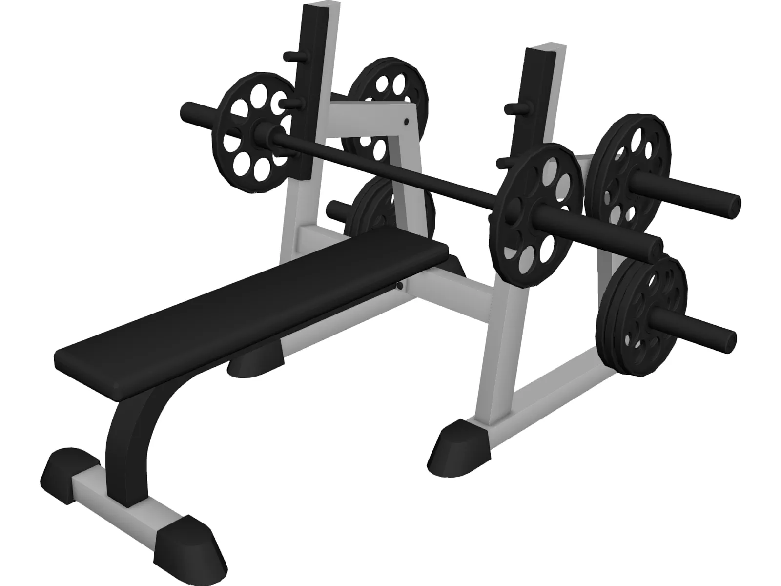 Bench Press 3D Model