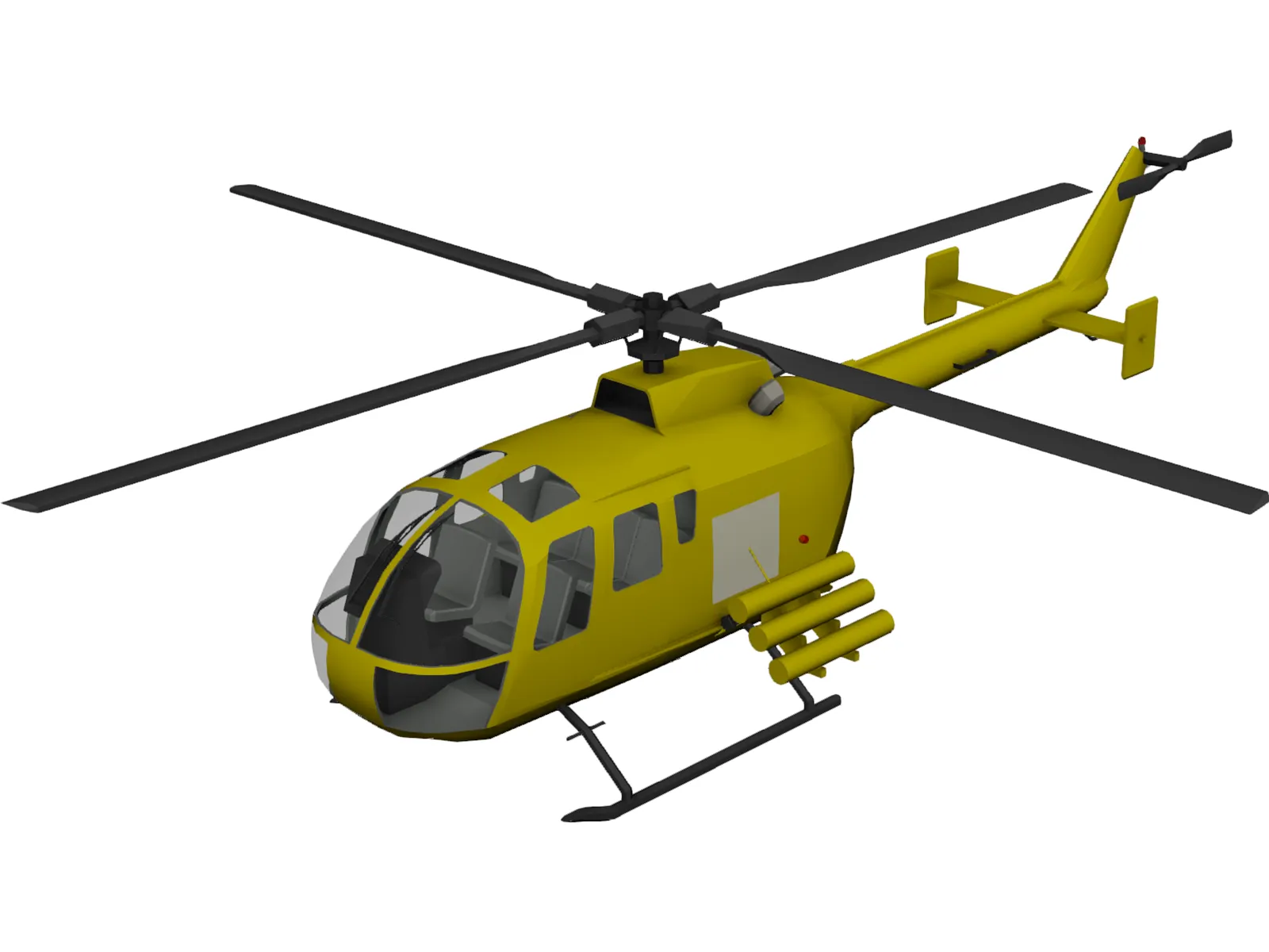 MBB BO 105 3D Model