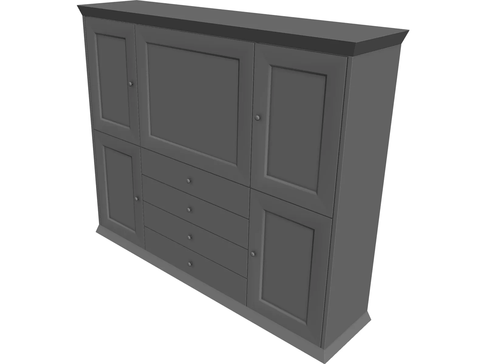 Entertainment Center 3D Model