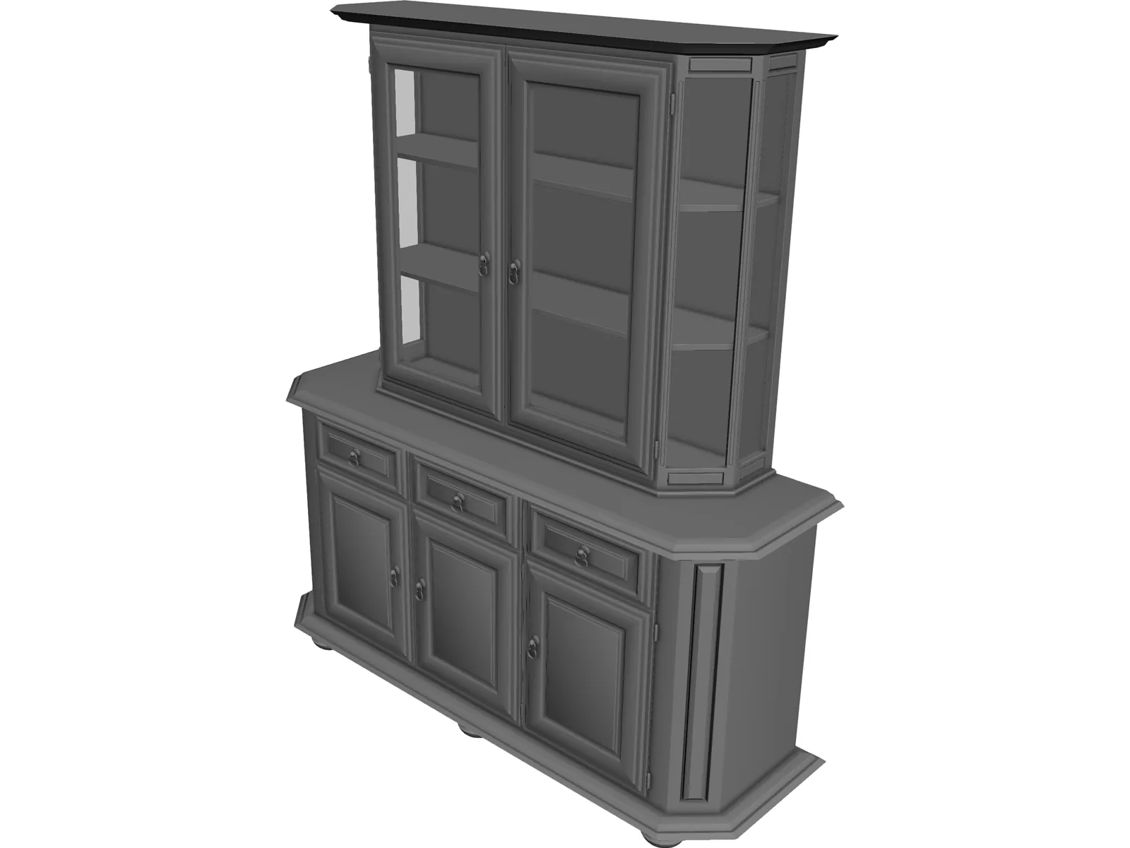 Wood Hutch 3D Model