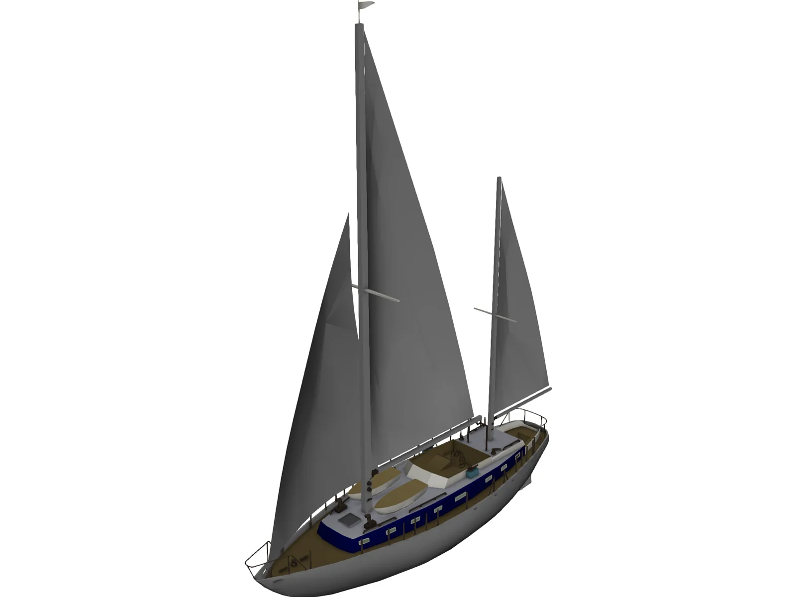 Sailboat 3D Model