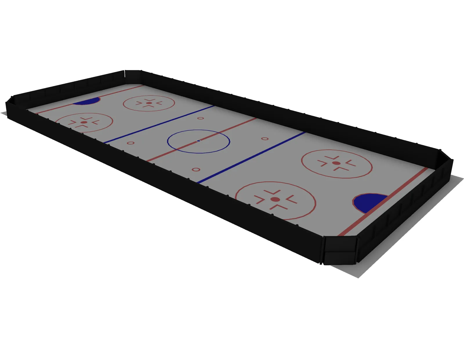 Ice Hockey Course 3D Model