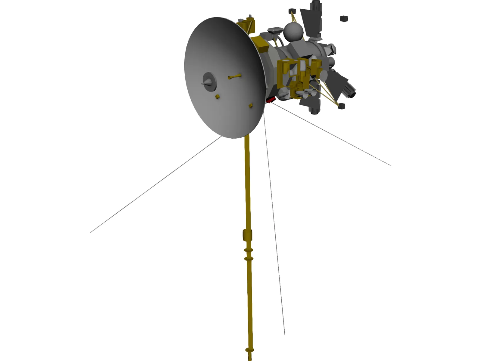 Cassini Probe 3D Model