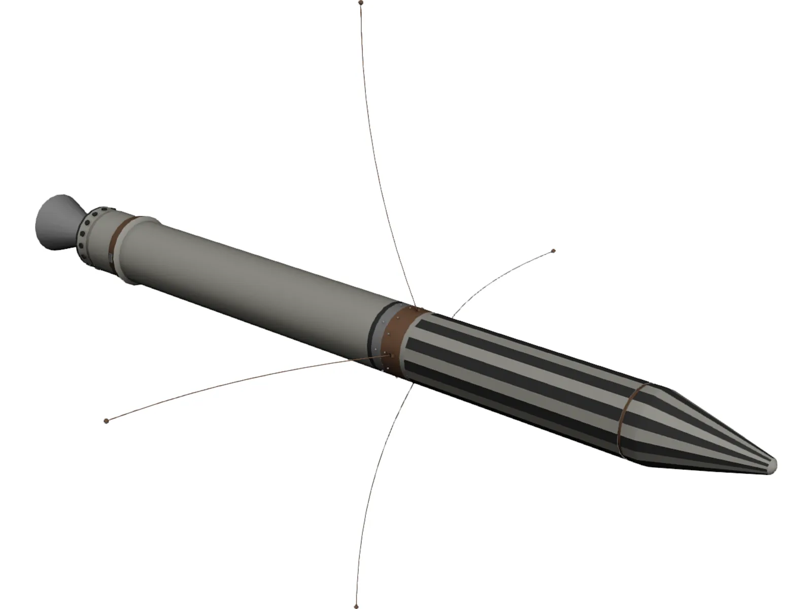 Explorer 1 Probe 3D Model