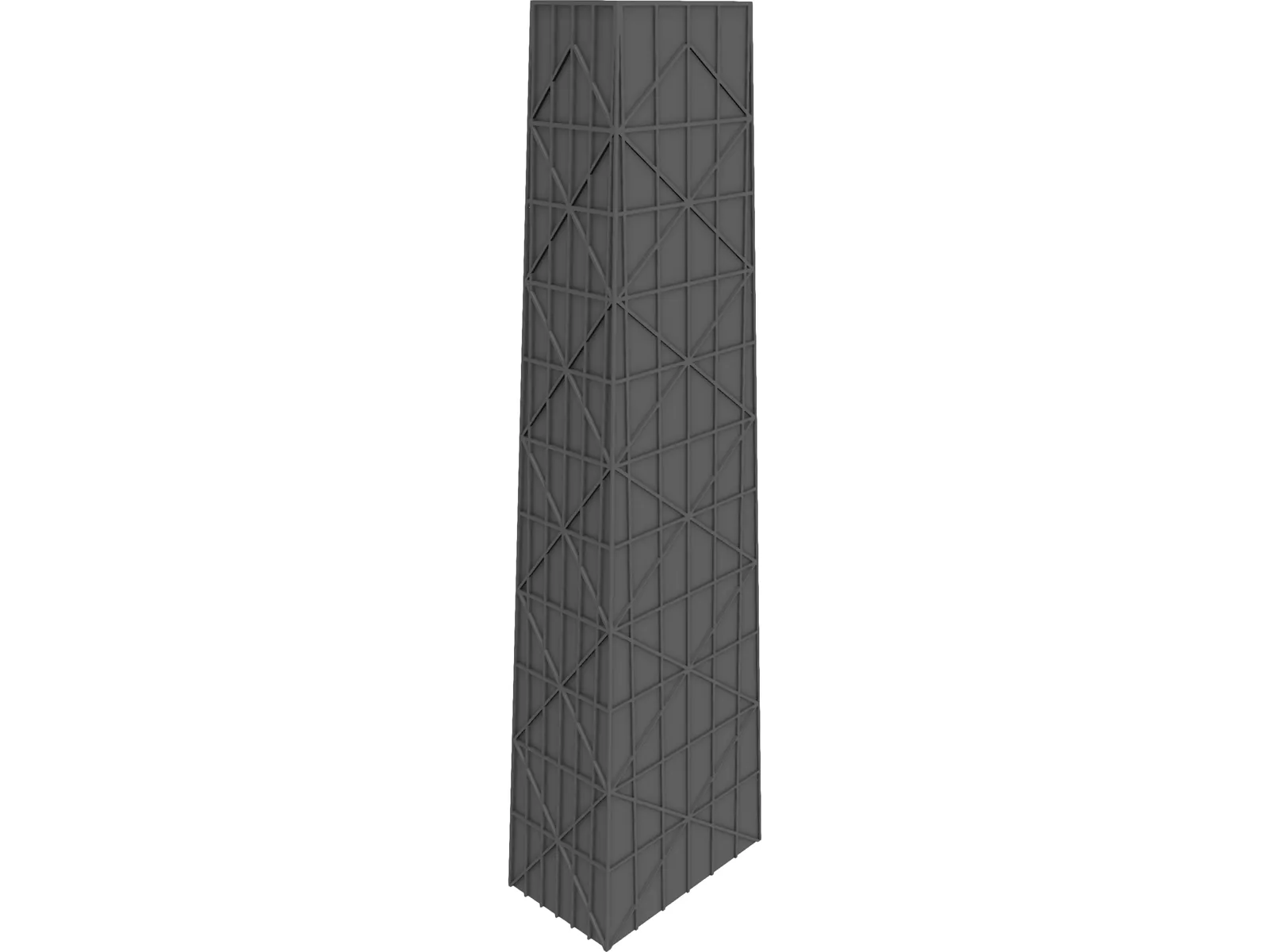 Hancock Tower, Chicago IL 3D Model