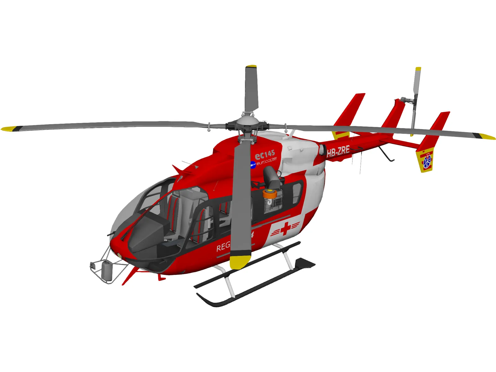 Eurocopter EC145 3D Model