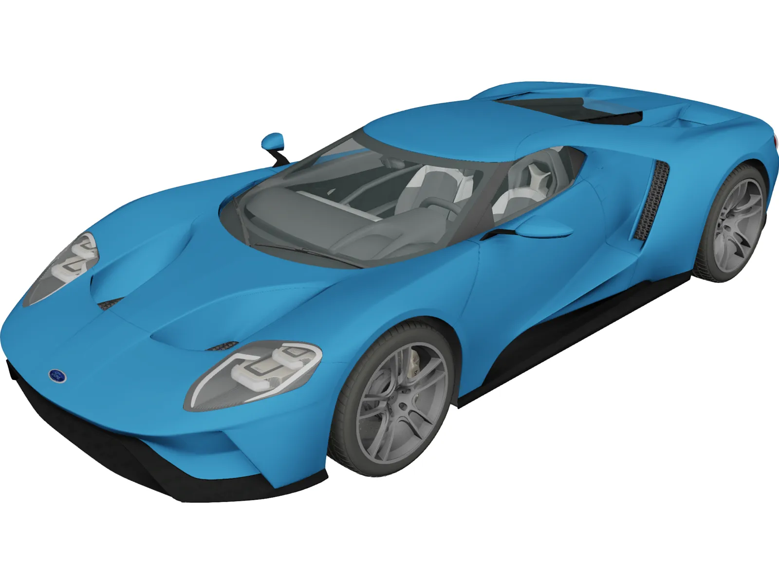 Ford GT (2017) 3D Model