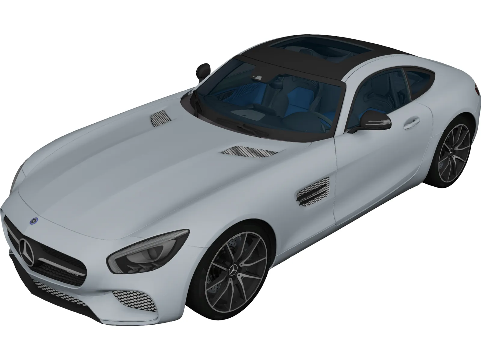 Mercedes-Benz GT AMG (2016) 3D Model