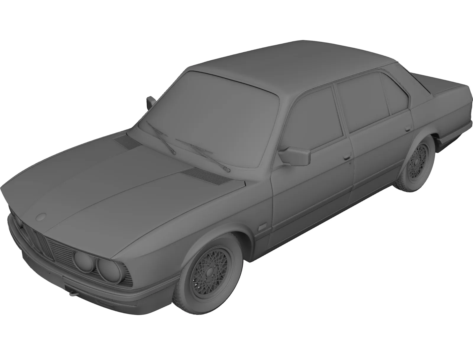 BMW 5-series E28 (1985) 3D Model