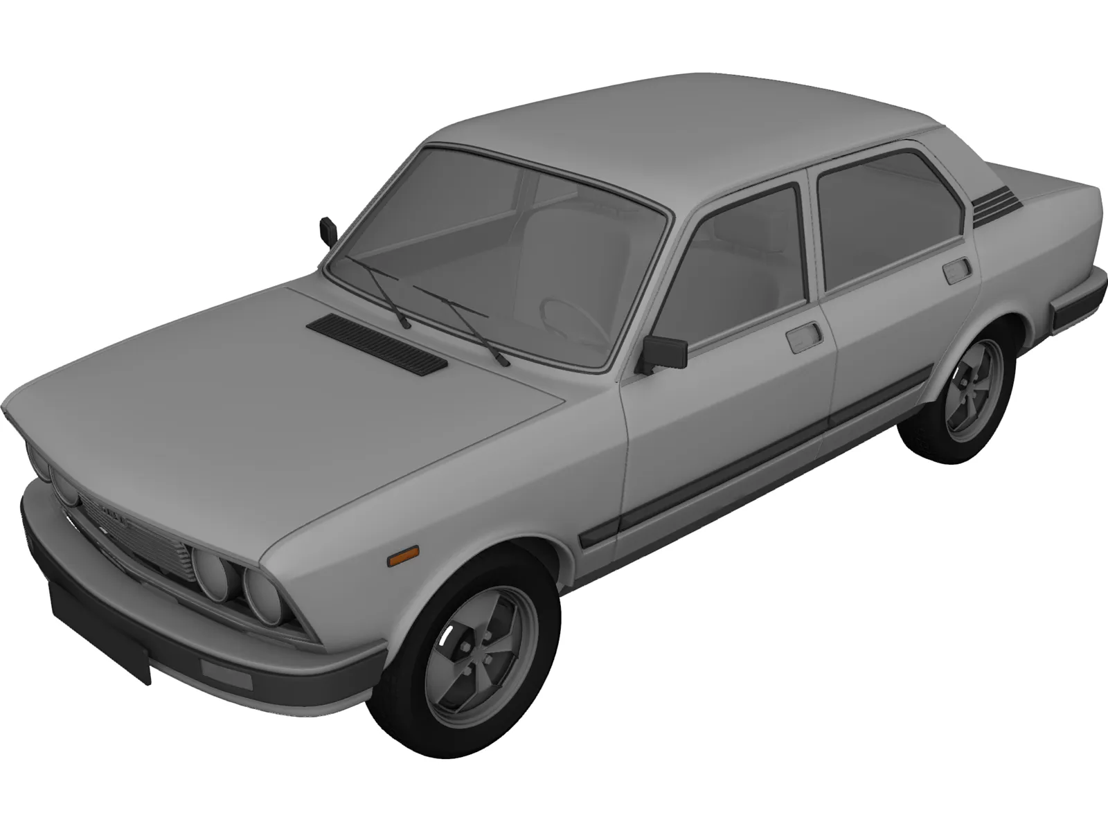 Fiat 132 (1981) 3D Model
