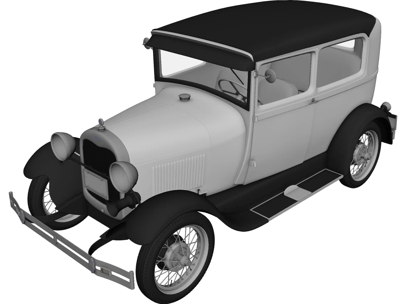 Ford Model A (1929) 3D Model