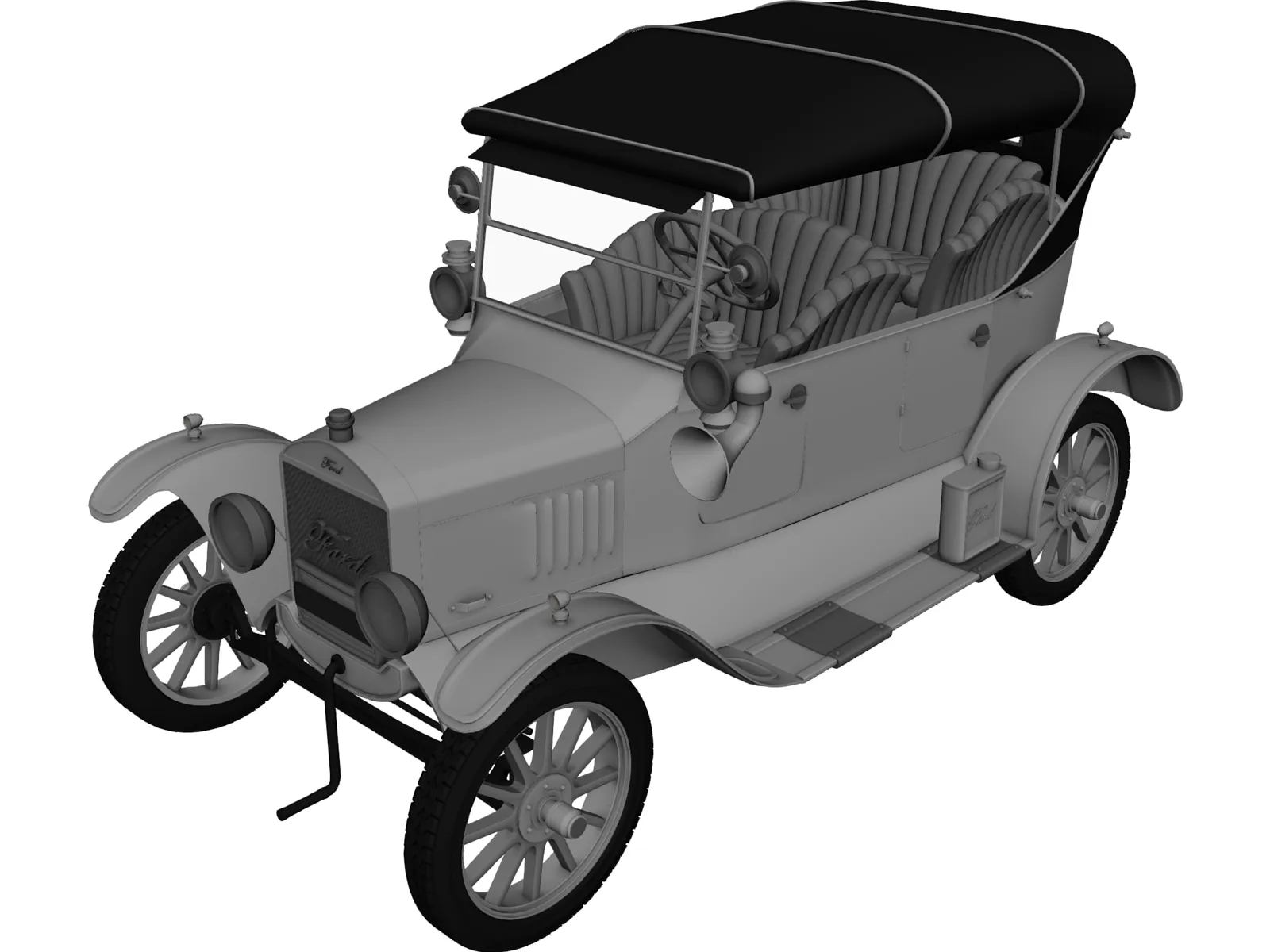 Ford Model T (1924) 3D Model