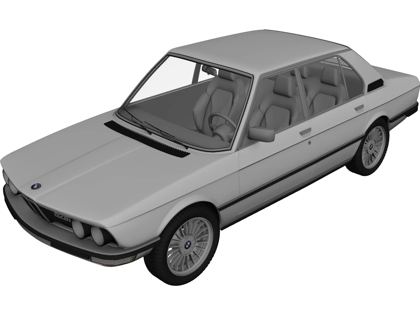 BMW 528i E12 3D Model