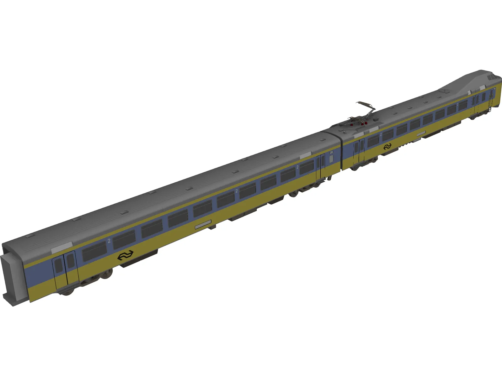 Dutch Train 3D Model