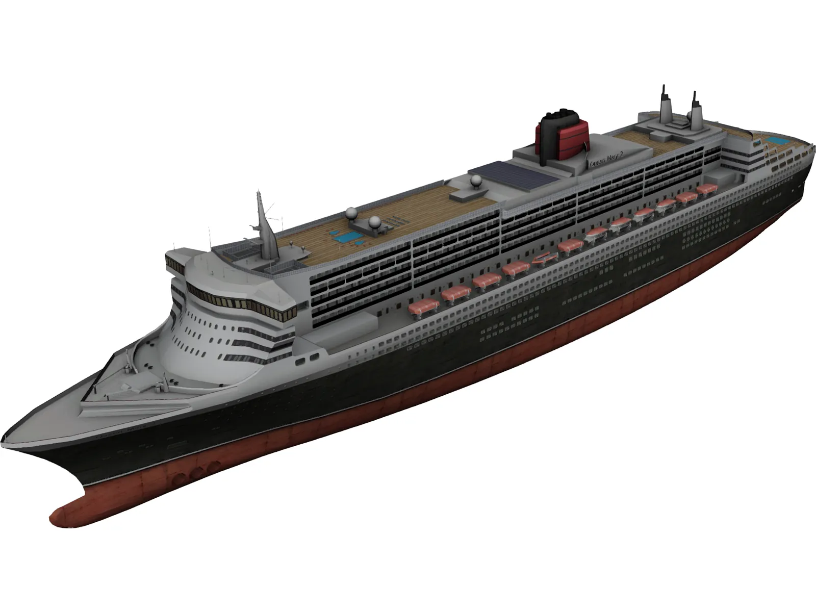 RMS Queen Mary 2 3D Model