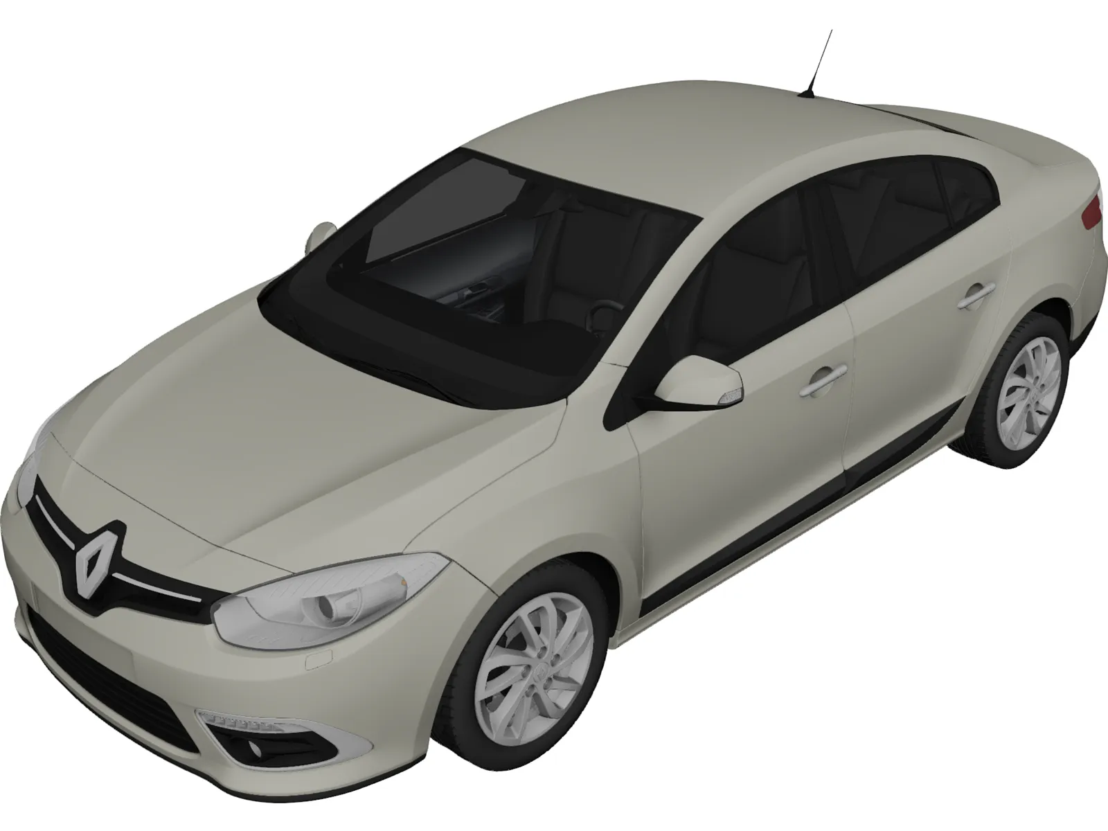 Renault Fluence (2013) 3D Model