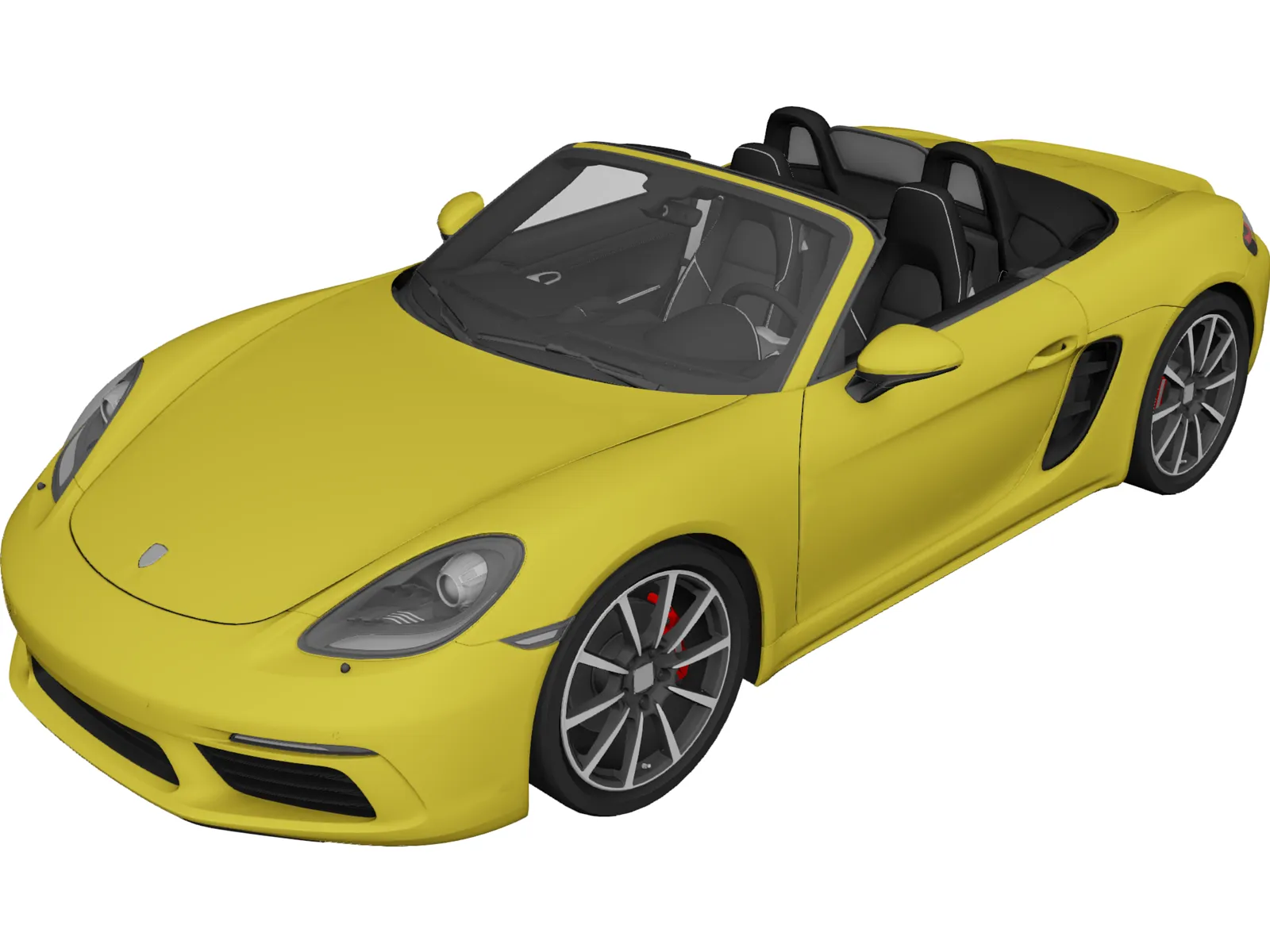 Porsche 718 Boxster (2017) 3D Model