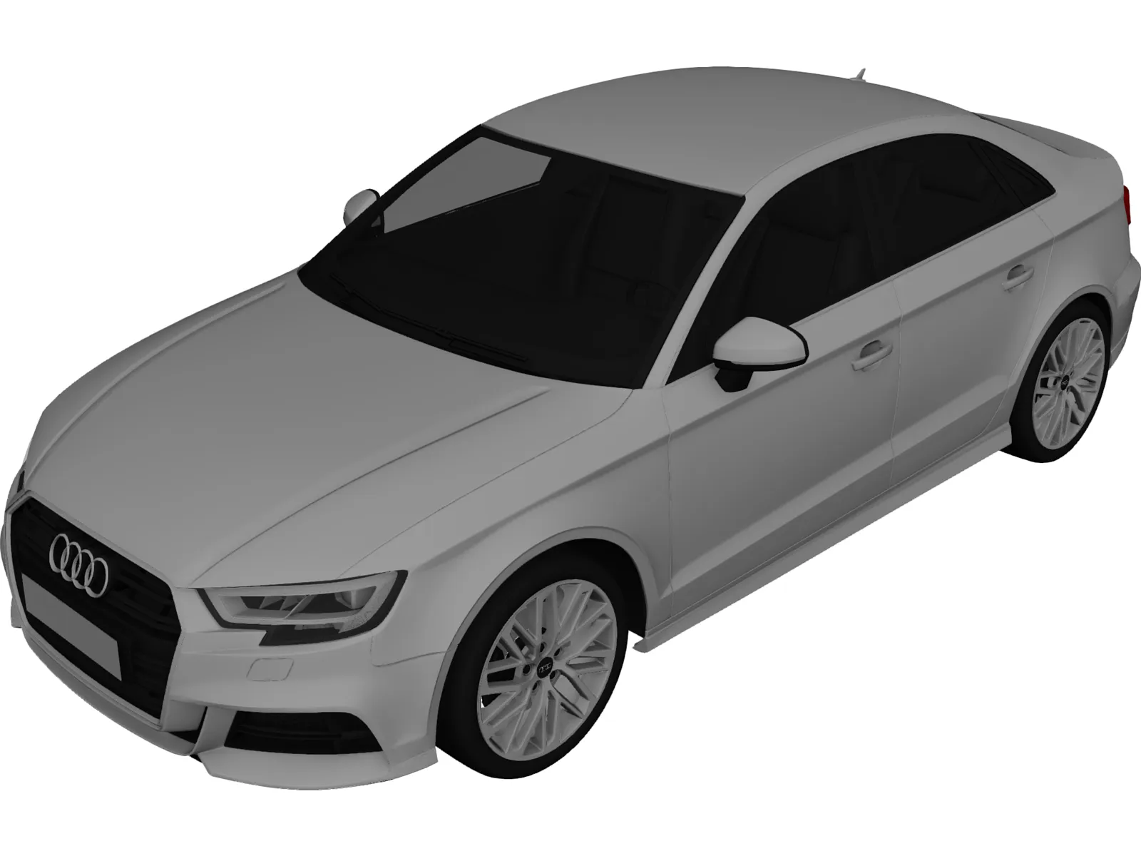 Audi A3 Sedan (2017) 3D Model