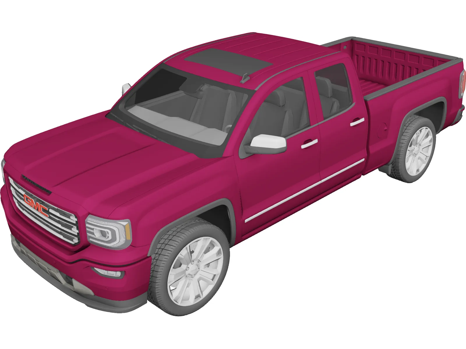 GMC Sierra Pickup (2016) 3D Model